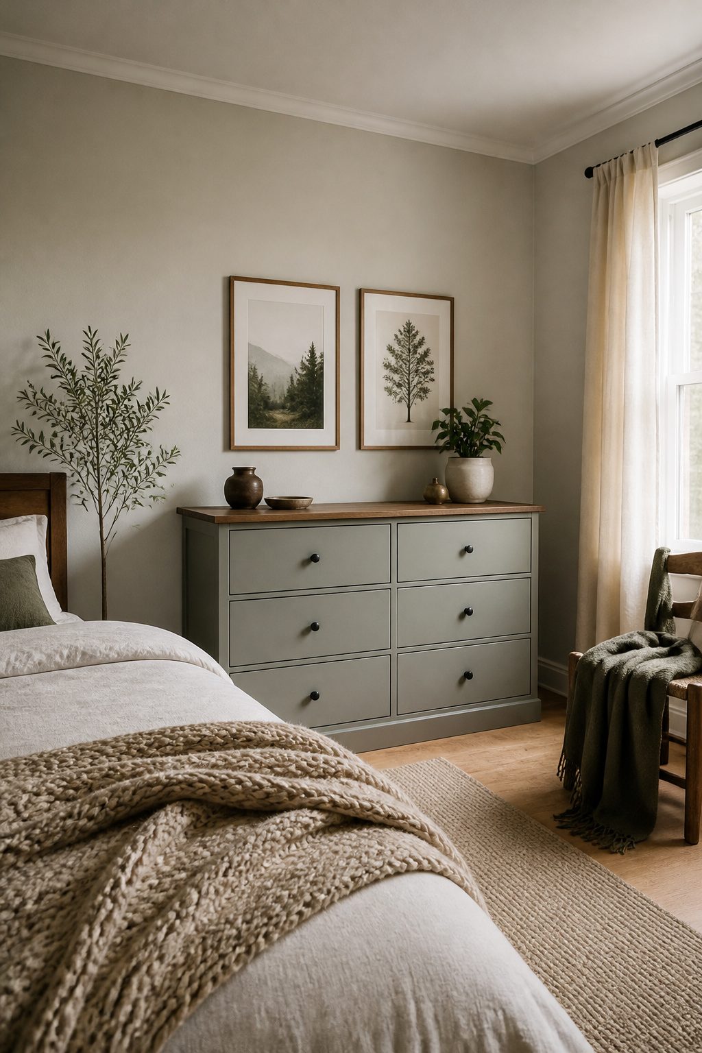 A Rast pine chest showcasing a smooth finish after staining.